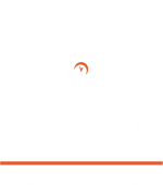 morgan state university logo in white and orange